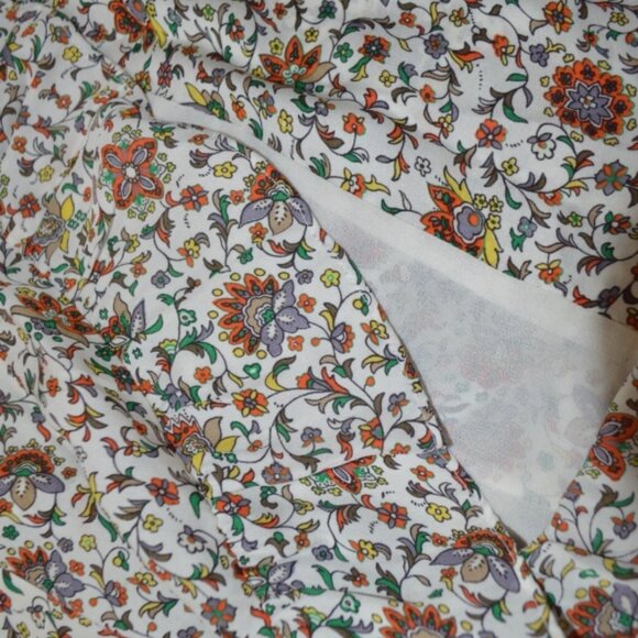 NWOT Tory Burch Ivory Soleil Floral Ruffle Silk Bohemian Top/Blouse XS $348 - Picture 3 of 16